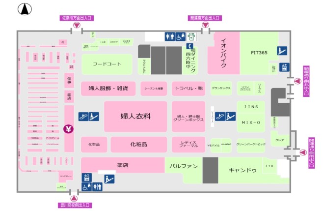 フロアガイドのご案内 イオン豊川店 お買物情報やお得なチラシなど